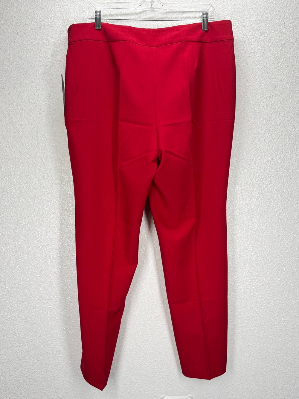 Black Label by Evan Picone Fire Red Trousers 16 Straight Leg (Runs like 14) - Picture 3 of 11
